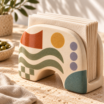 Heavital® Earthen Geo Arched Napkin Holder