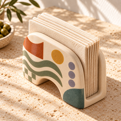 Heavital® Earthen Geo Arched Napkin Holder