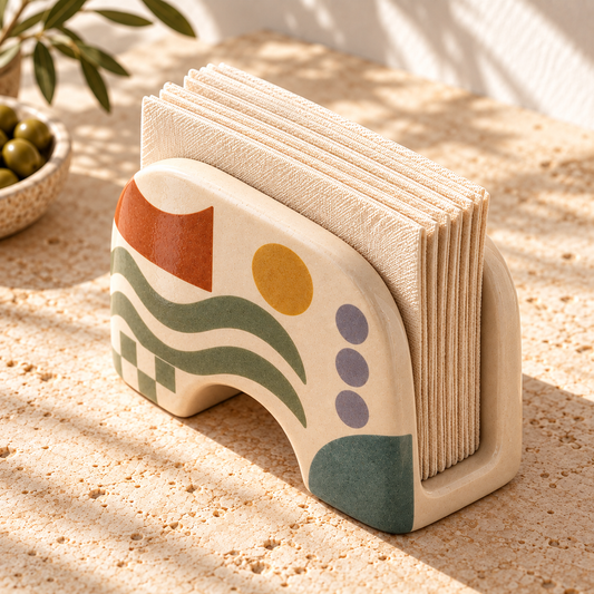 Heavital® Earthen Geo Arched Napkin Holder