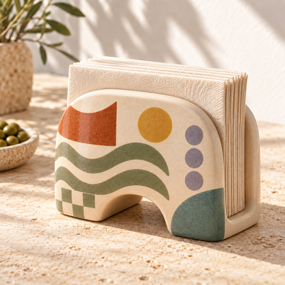 Heavital® Earthen Geo Arched Napkin Holder